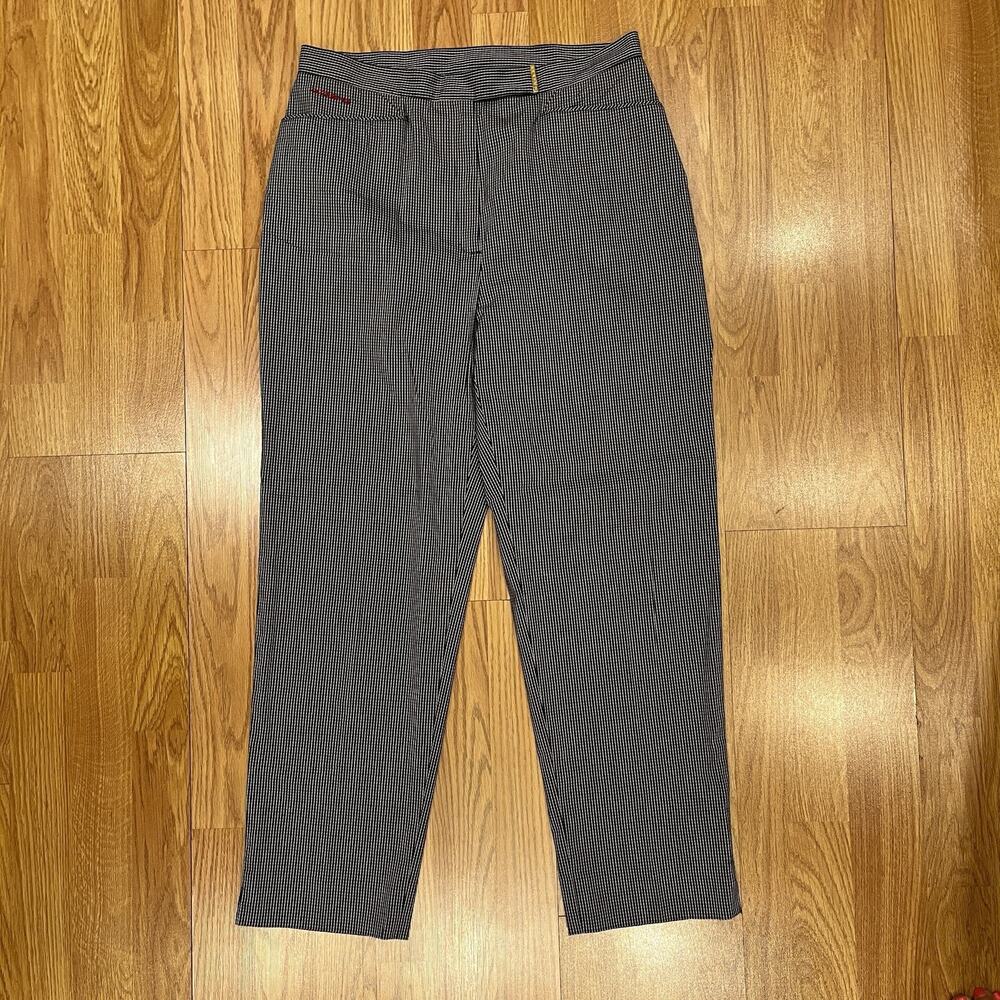 Lauren Ralph Lauren Gingham Tennis lightweight pants vtg, Front pockets, Size 10